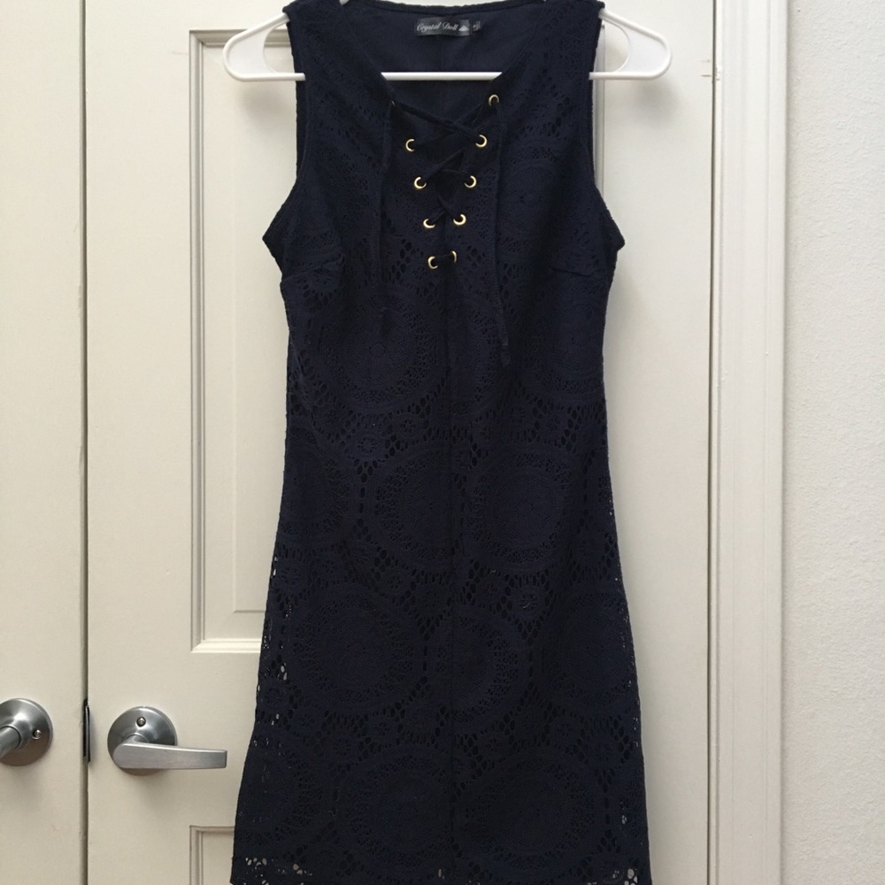LACE-UP OCCASION DRESS